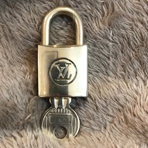 Authentic Louis Vuitton LV Gold Lock & Key #204